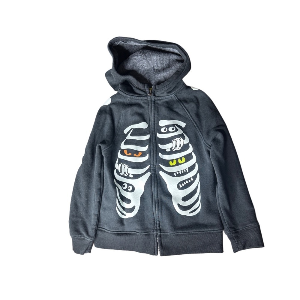 5/$25 😻 Cat & Jack Skeleton Zip-Up Hoodie